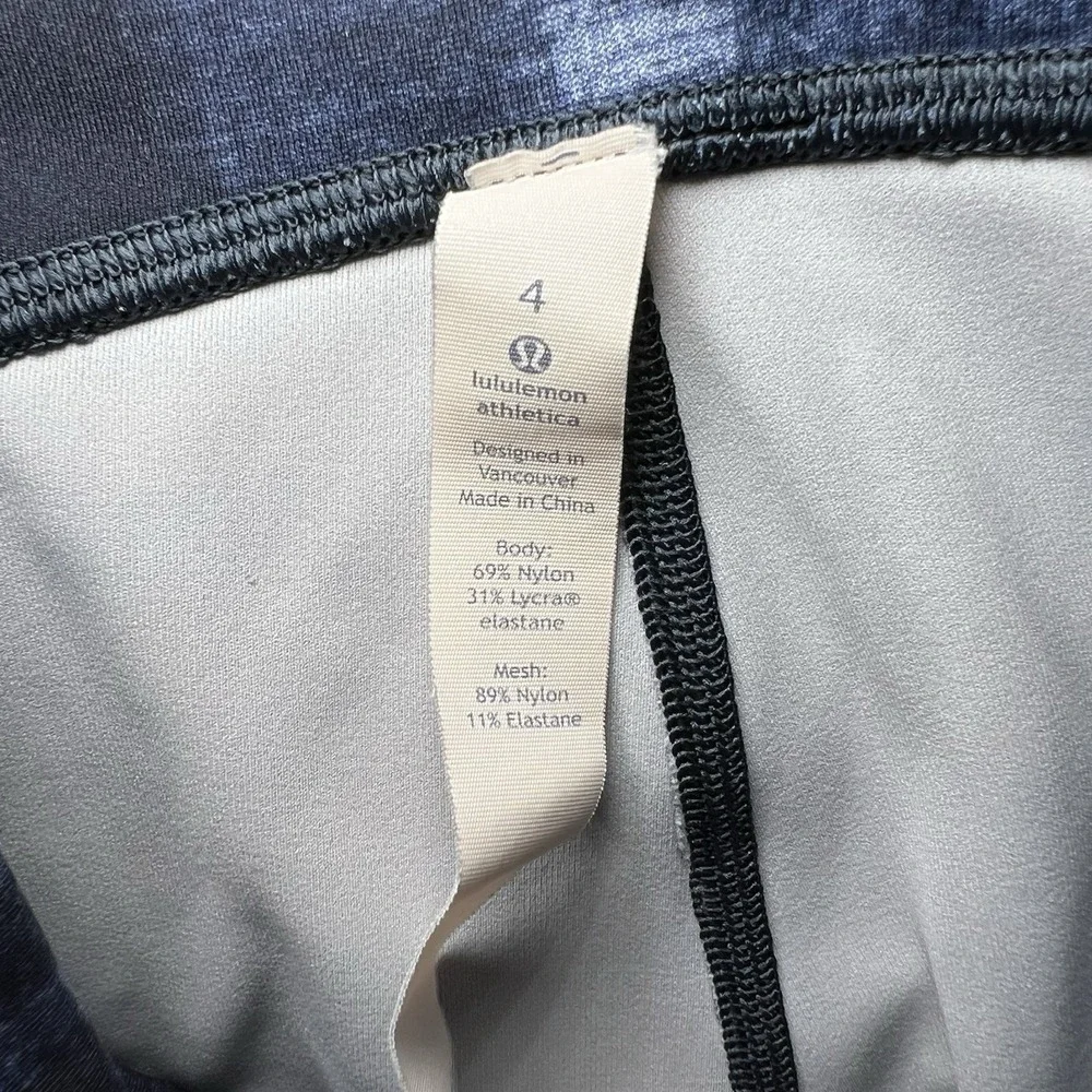 Lululemon Joggers Women Size 4 Multi Midnight Navy Pants Gym Yoga Athleic